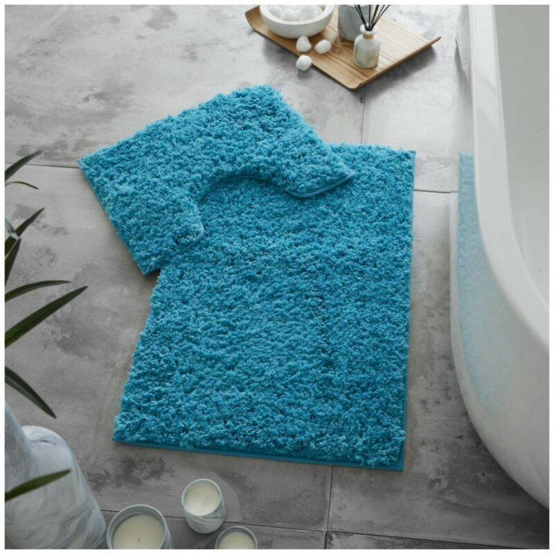 Zero Twist Bath Mat Pedestal Set 10 Colours