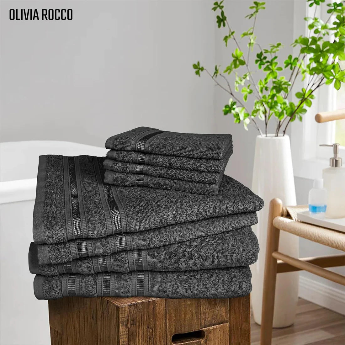 Ritz Viscose Stripe Super Soft Cotton Luxury Absorbent Towels, Jumbo Bath Sheet Packs & Towel Bale Sets