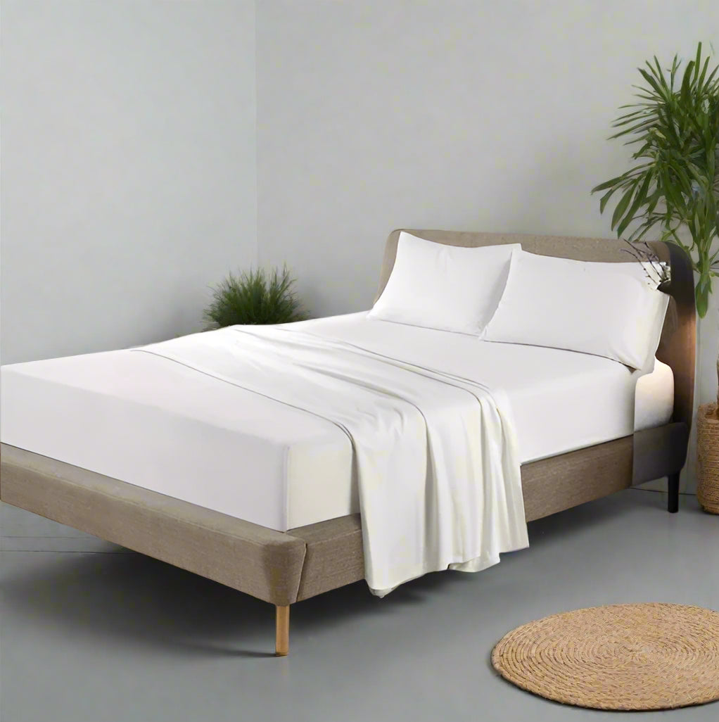 Flannelette 100% Soft Brushed Cotton Fitted Sheet 10" (25cm) Depth