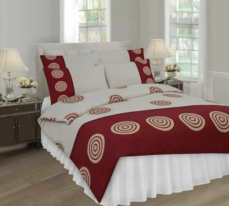 PRINTED DUVET COVER SET POLY COTTON QUILT BEDDING BEDROOM SETS DOUBLE KING SIZE
