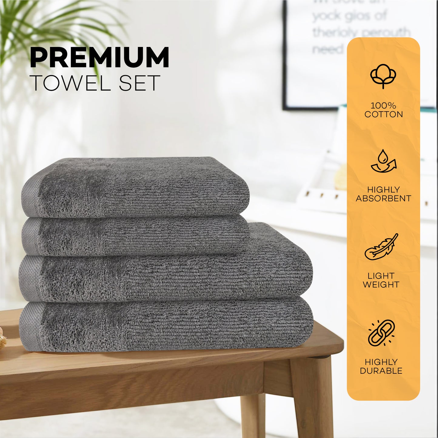 Regal Towel Bale Set 4 Pack 3 Colours