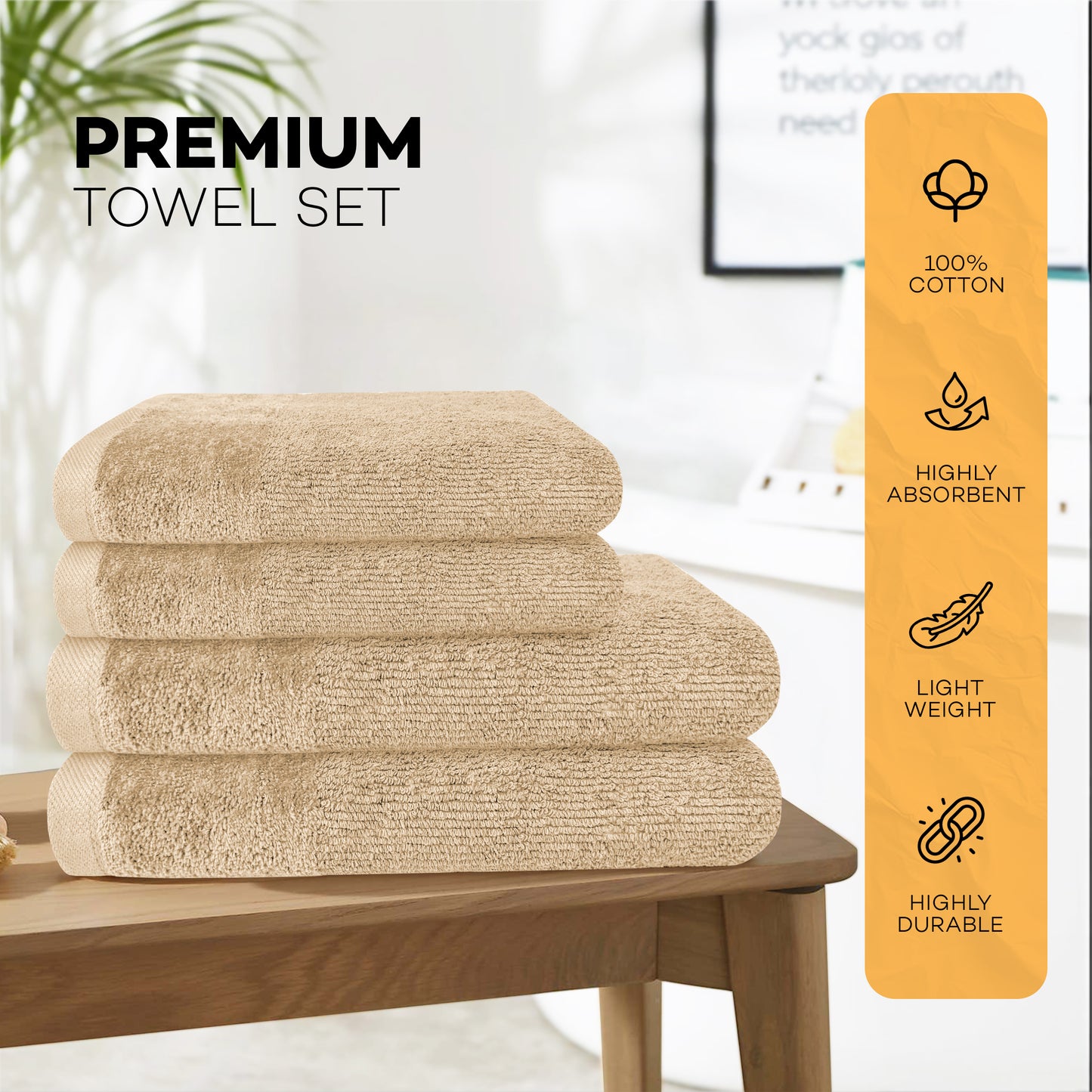 Regal Towel Bale Set 4 Pack 3 Colours