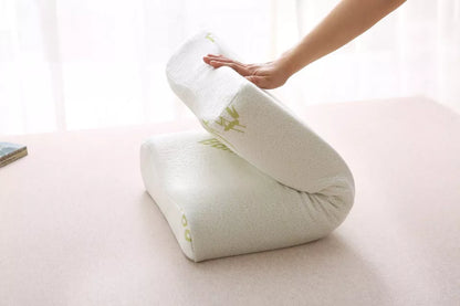 Contour Pillow Memory Foam Bamboo Removable Cover Orthopedic Head Neck Support