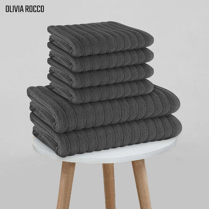Hydro Cotton Ribbed Towels Highly Absorbent Luxurious Soft Lightweight Quick Dry, Jumbo Bath Sheet Packs & Towel Bale Sets Available