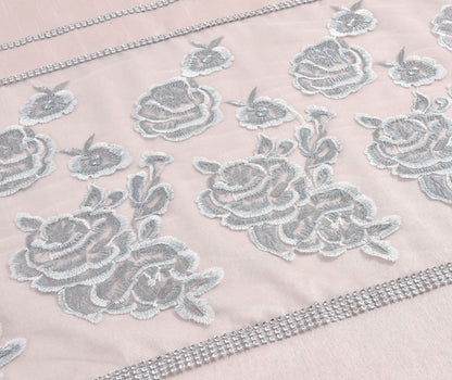 Amara Embroidered Textured Duvet Set 2 Colours