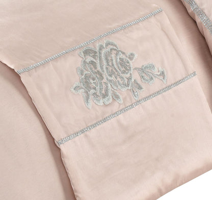Amara Embroidered Textured Duvet Set 2 Colours