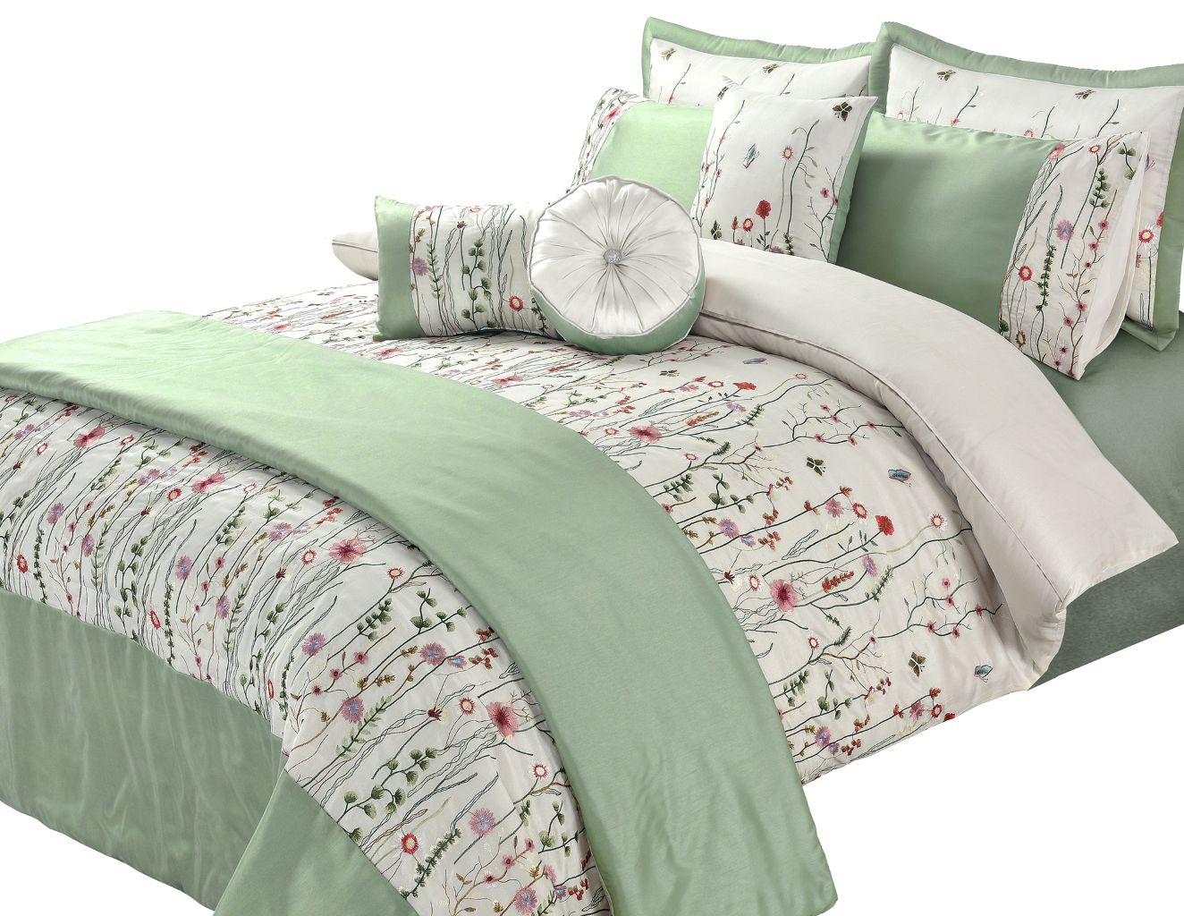 Arabella Embroidered Bedding Duvet Set Whole Set Inc Bedspread