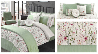 Arabella Embroidered Bedding Duvet Set Whole Set Inc Bedspread