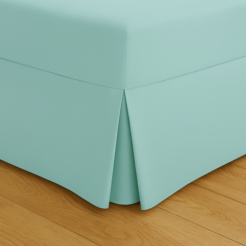 200 Thread Count Pleated Valance Fitted Sheet All Sizes 11 Colours