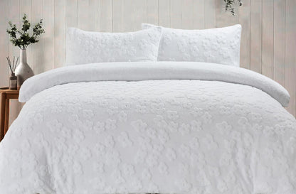 Teddy Fleece Daisy Duvet Set 3 Colours