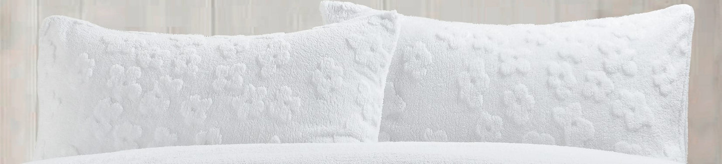 Teddy Fleece Daisy Duvet Set 3 Colours