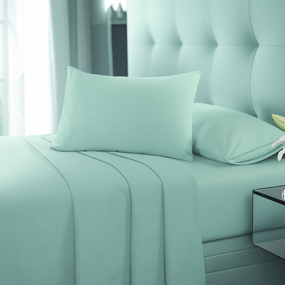 Easy Care Plain Percale Flat Sheet 22 Colours