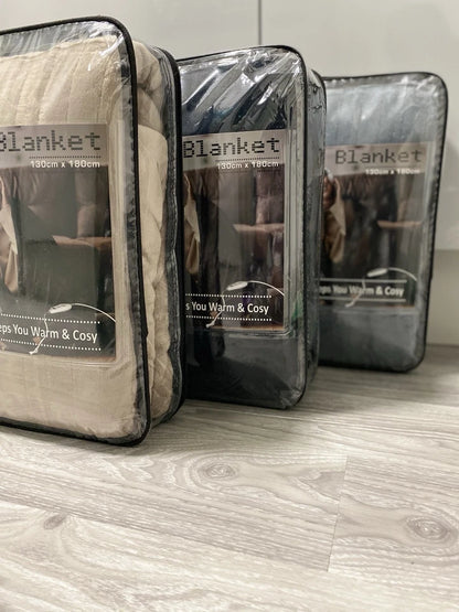Ultra Soft Electric Heated Throw Blanket with Adjustable Heat Settings 3 Colours