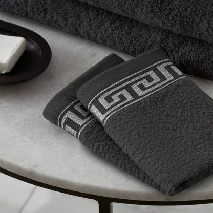 Greek Embroidered Bath Sheet Set