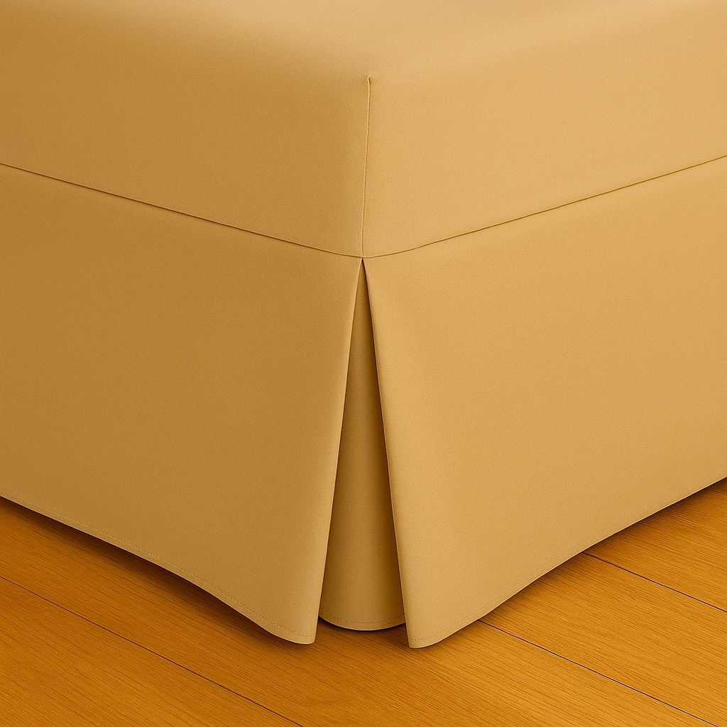 200 Thread Count Pleated Valance Fitted Sheet All Sizes 11 Colours