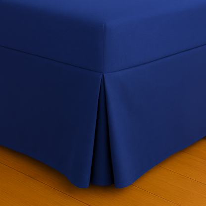 200 Thread Count Pleated Valance Fitted Sheet All Sizes 11 Colours