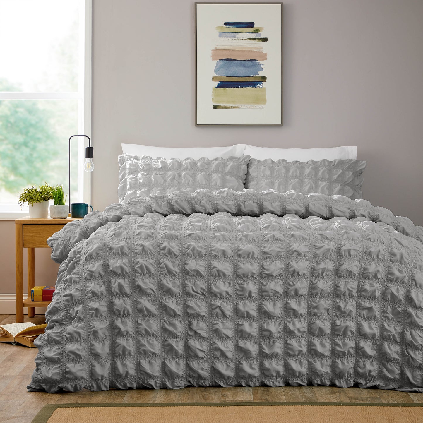 Soho Textured Design Microfibre Duvet Set 3 Colours