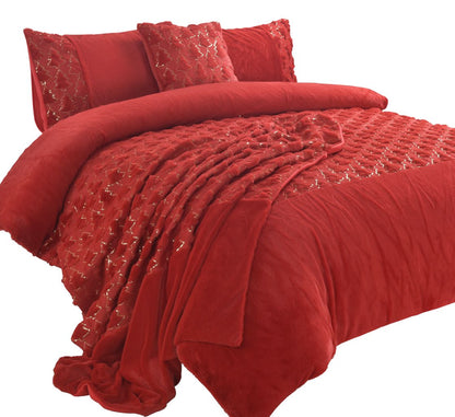 Teddy Xmas Tree Soft Duvet Set 3 Colours