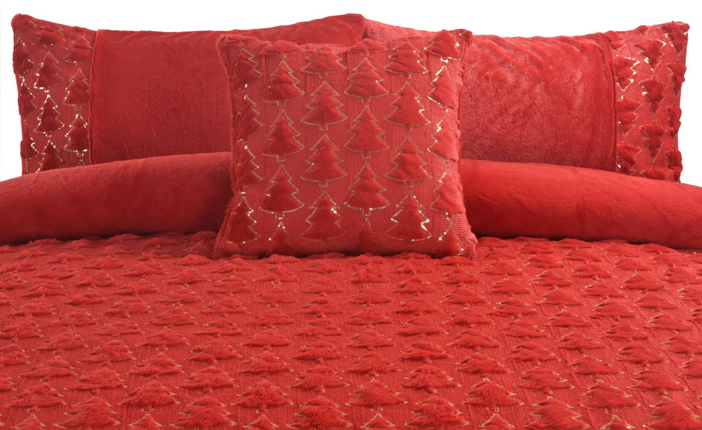 Teddy Xmas Tree Soft Duvet Set 3 Colours