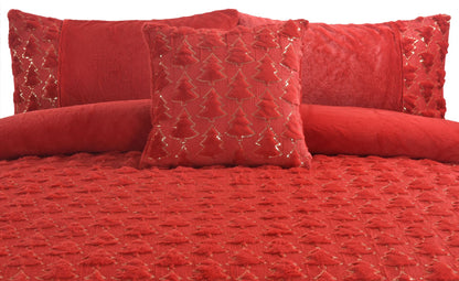 Teddy Xmas Tree Soft Duvet Set 3 Colours