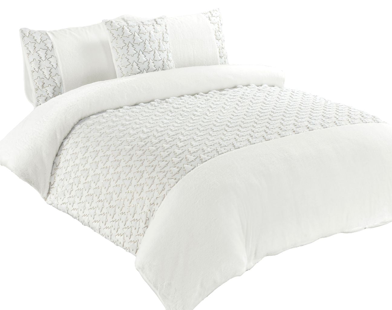 Teddy Xmas Tree Soft Duvet Set 3 Colours