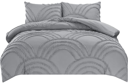 Zara Textured Frill Duvet Set 3 Colours