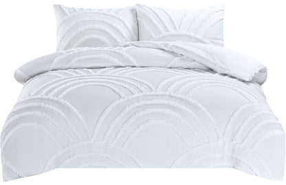 Zara Textured Frill Duvet Set 3 Colours