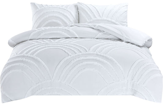 Zara Textured Frill Duvet Set 3 Colours