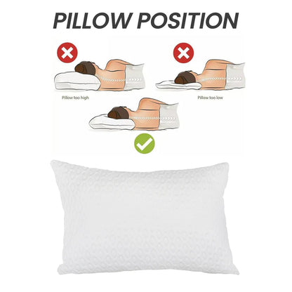 Air Flow Pillow Hotel Quality Anti-Snore Side Sleeper Prevents Overheating Neck & Back Support