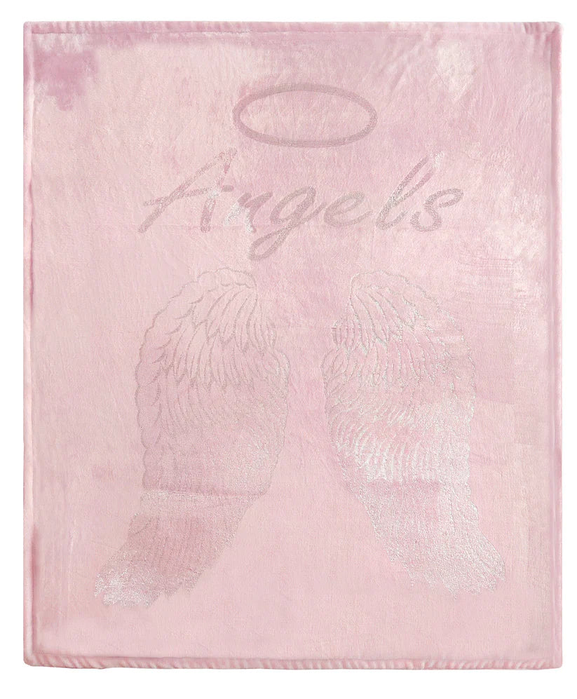 Angel Wings Luxurious Teddy Fleece Duvet Set Super Soft Faux Fur Bedding Pillow Cases Bed Throw Cushion in Pink White Grey