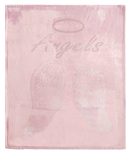 Angel Wings Luxurious Teddy Fleece Duvet Set Super Soft Faux Fur Bedding Pillow Cases Bed Throw Cushion in Pink White Grey