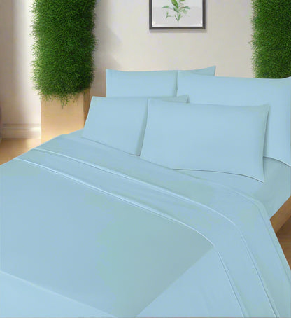 Luxury Percale Fitted Sheet (25 cm) Non Iron Polycotton Percale 180 Thread Count