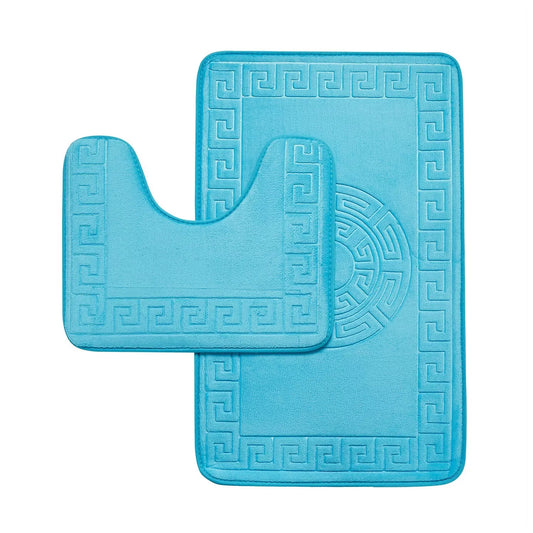 Greek Bath Mat Pedestal Set