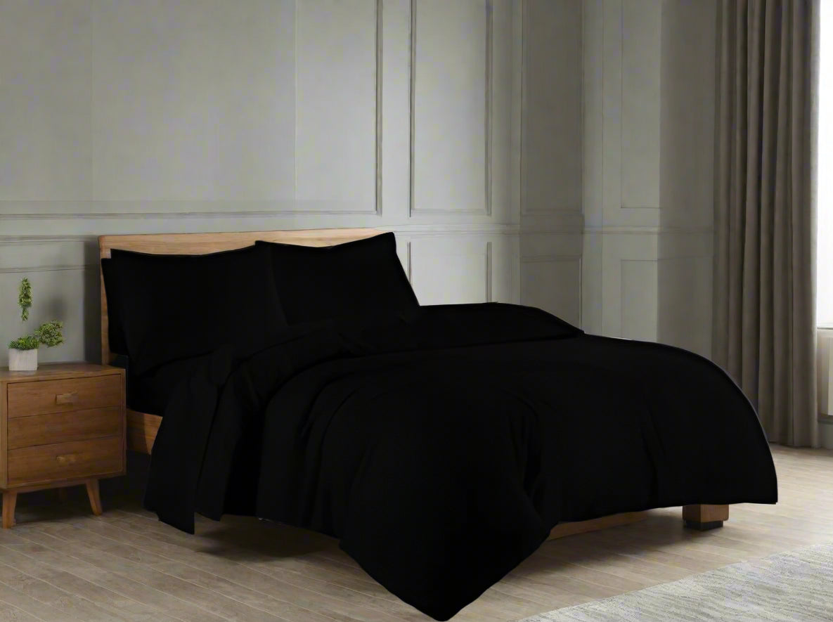 Flannelette Thermal Soft Brushed Cotton Duvet Set 10 Colours