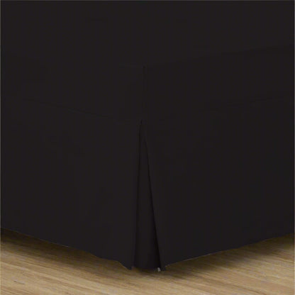 Luxury Percale Pleated Valance Fitted Sheet Non Iron 180 Thread Count Percale