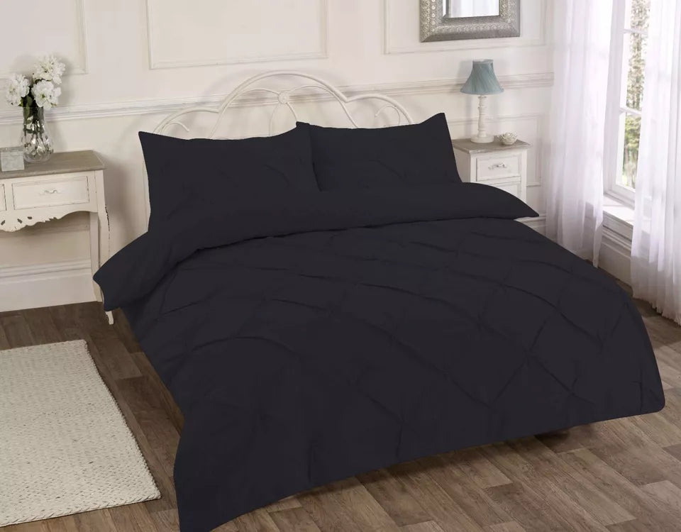 Alexander Pintuck Duvet Cover with Pillow Case Bedding Set