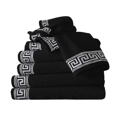 Greek Embroidered Towel Bale Set 3 Colours