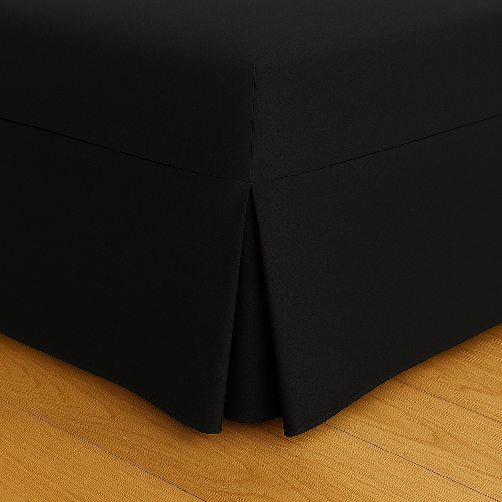 200 Thread Count Pleated Valance Fitted Sheet All Sizes 11 Colours