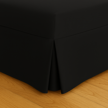 200 Thread Count Pleated Valance Fitted Sheet All Sizes 11 Colours