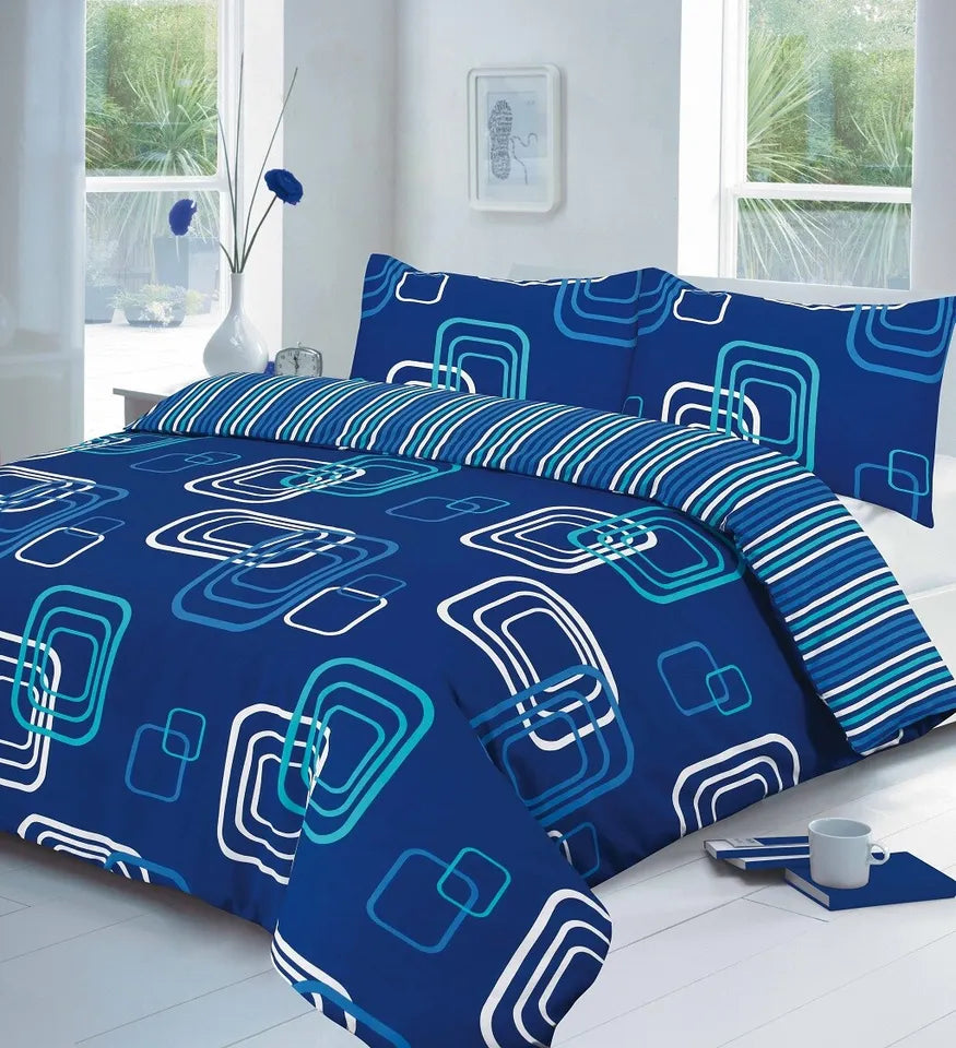 Reversible Multi Duvet Set Single Double King Size