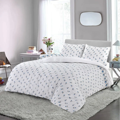 Rosebud Flannelette Soft Cosy Duvet Cover Set 4 Colours
