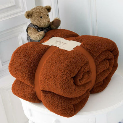 Teddy Throw 2 Sizes 14 Colours