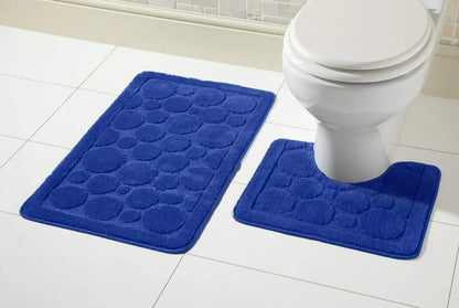 Cali Bath Mat Set Luxury Super Soft Non-Slip Ultra Absorbent Bathroom Mat