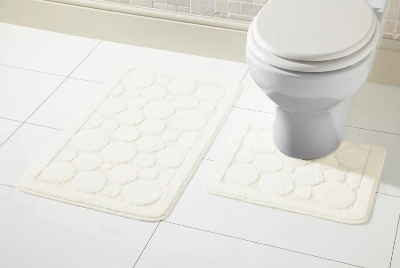 Cali Bath Mat Set Luxury Super Soft Non-Slip Ultra Absorbent Bathroom Mat