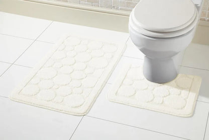 Cali Bath Mat Set Luxury Super Soft Non-Slip Ultra Absorbent Bathroom Mat