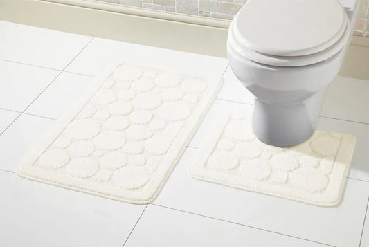 Cali Bath Mat Set Luxury Super Soft Non-Slip Ultra Absorbent Bathroom Mat
