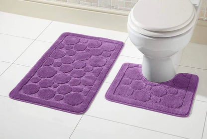 Cali Bath Mat Set Luxury Super Soft Non-Slip Ultra Absorbent Bathroom Mat