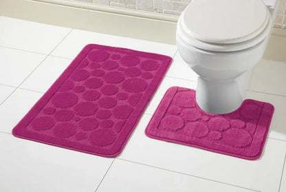Cali Bath Mat Set Luxury Super Soft Non-Slip Ultra Absorbent Bathroom Mat