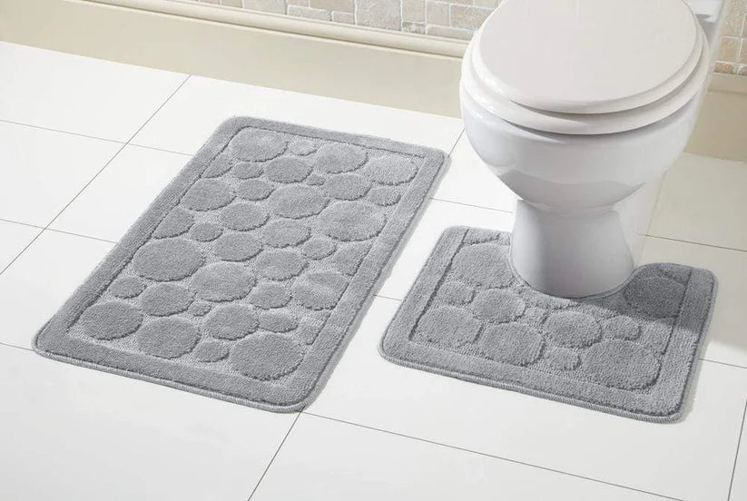 Cali Bath Mat Set Luxury Super Soft Non-Slip Ultra Absorbent Bathroom Mat