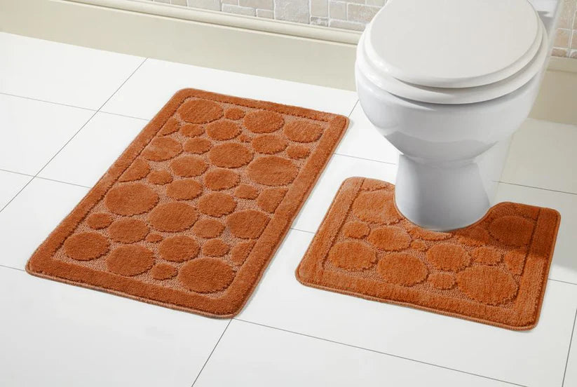 Cali Bath Mat Set Luxury Super Soft Non-Slip Ultra Absorbent Bathroom Mat